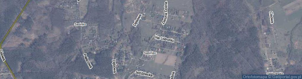 Zdjęcie satelitarne Zielona Dolina ul.