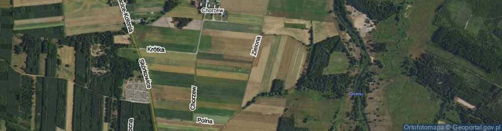 Zdjęcie satelitarne Zielona ul.