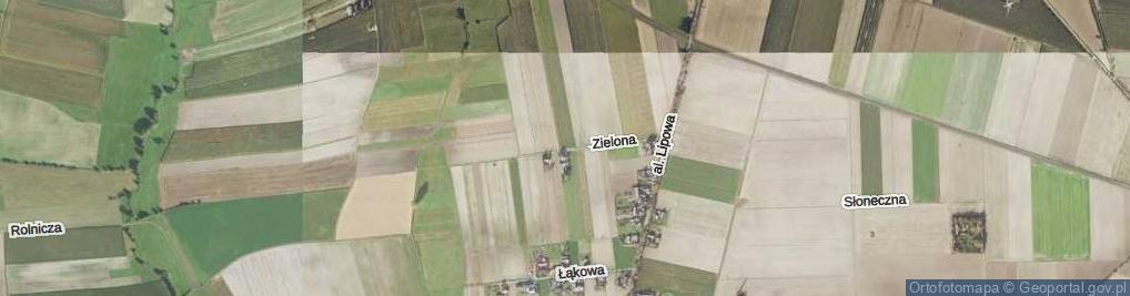 Zdjęcie satelitarne Zielona ul.