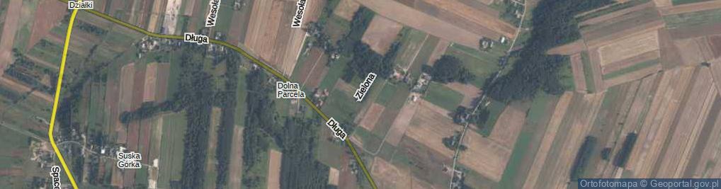 Zdjęcie satelitarne Zielona ul.