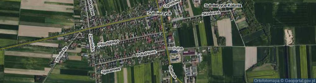 Zdjęcie satelitarne Zielona ul.