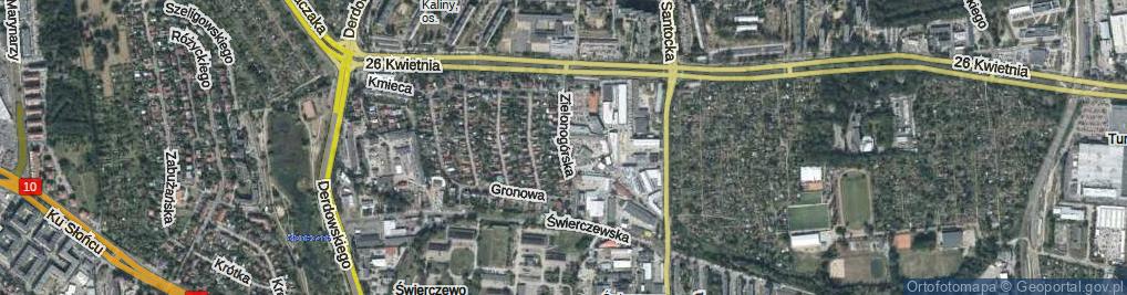 Zdjęcie satelitarne Zielonogórska ul.