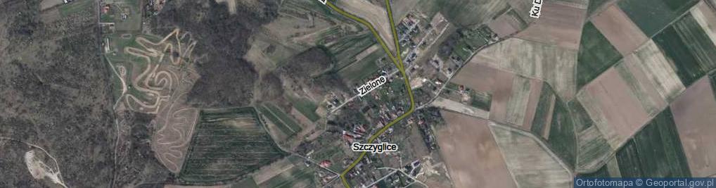 Zdjęcie satelitarne Zielone Wzgórze ul.