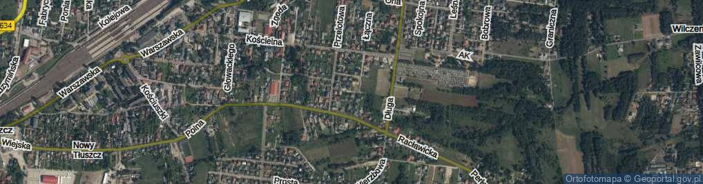 Zdjęcie satelitarne Zielna ul.