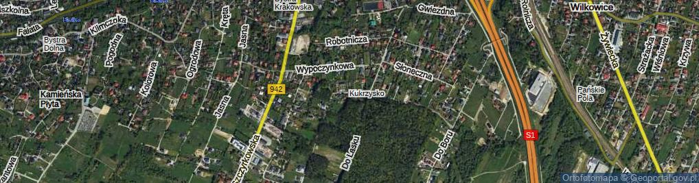 Zdjęcie satelitarne Zielna ul.