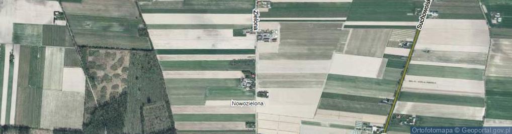 Zdjęcie satelitarne Zielona ul.