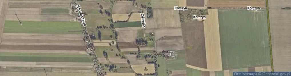 Zdjęcie satelitarne Zieleniec ul.