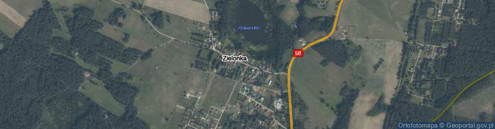 Zdjęcie satelitarne Zielonka ul.