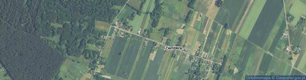 Zdjęcie satelitarne Ziemblice ul.