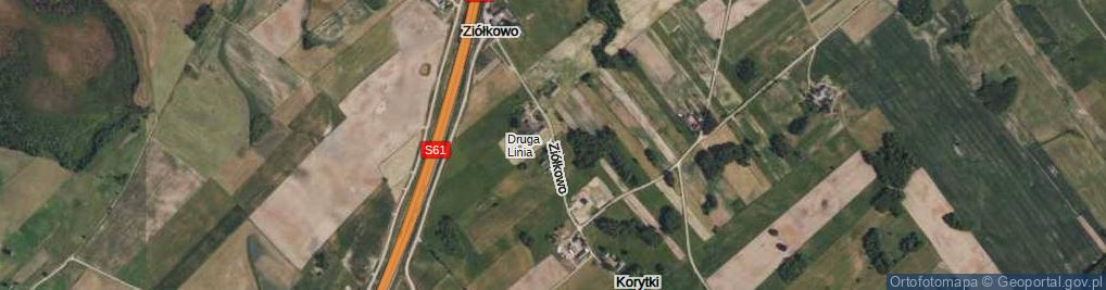 Zdjęcie satelitarne Ziółkowo ul.