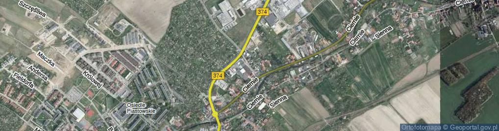 Zdjęcie satelitarne Zielona ul.