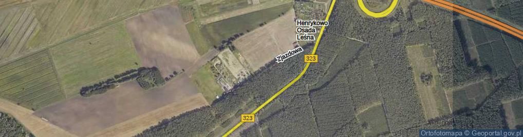 Zdjęcie satelitarne Zjazdowa ul.