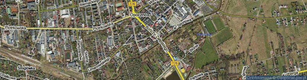 Zdjęcie satelitarne Zjazdowa ul.