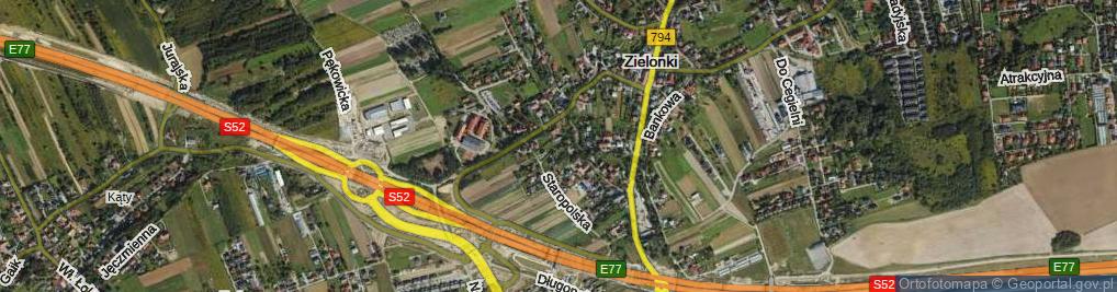 Zdjęcie satelitarne Zjazdowa ul.