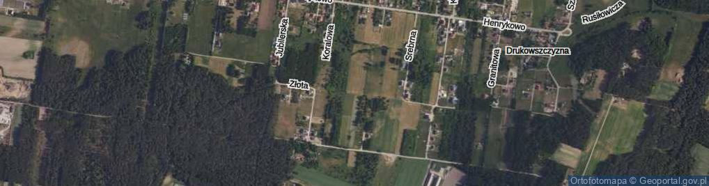 Zdjęcie satelitarne Złota ul.
