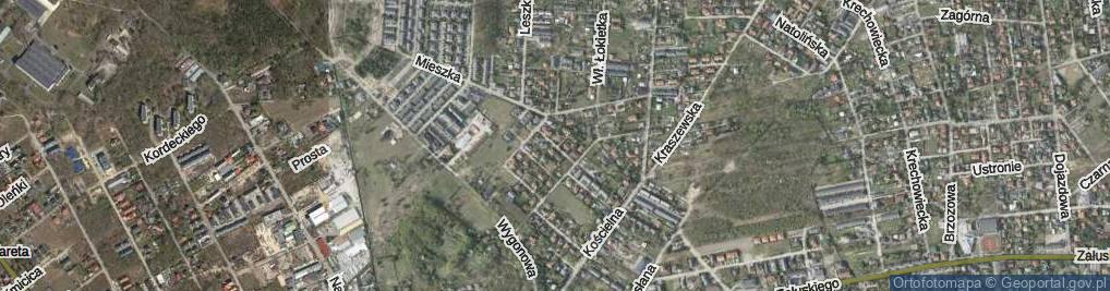 Zdjęcie satelitarne Złotopolska ul.