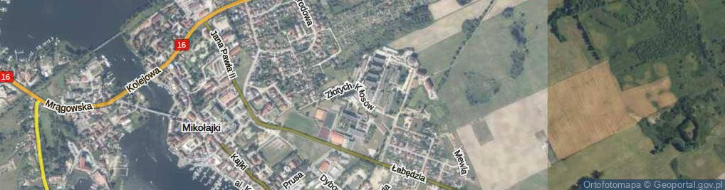 Zdjęcie satelitarne Złotych Kłosów ul.