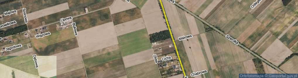 Zdjęcie satelitarne Złota ul.