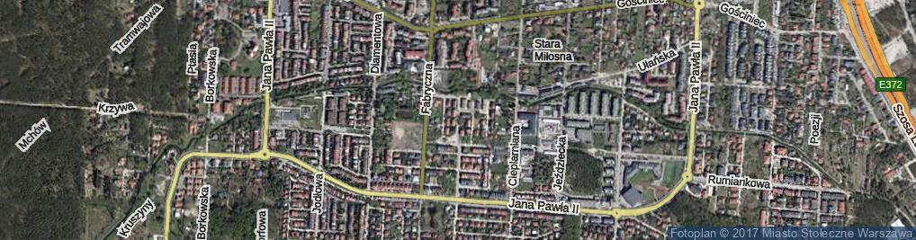 Zdjęcie satelitarne Złotej Jesieni ul.
