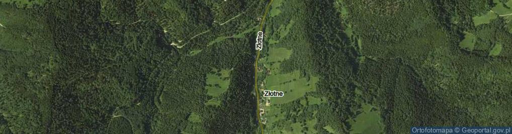 Zdjęcie satelitarne Złotne ul.