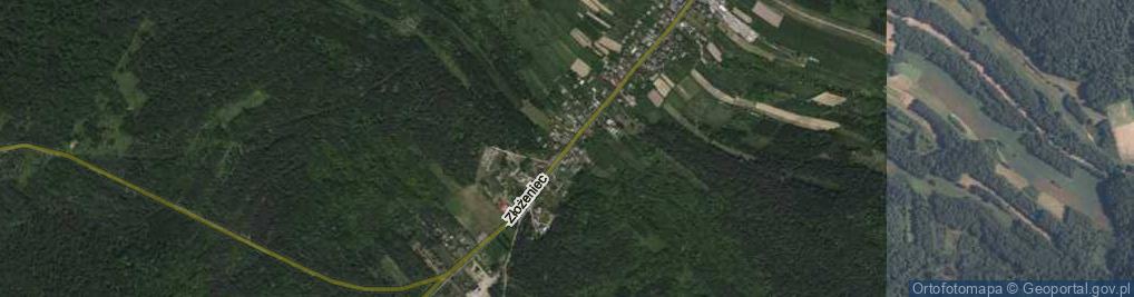 Zdjęcie satelitarne Złożeniec ul.