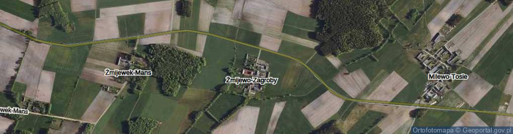 Zdjęcie satelitarne Żmijewo-Zagroby ul.