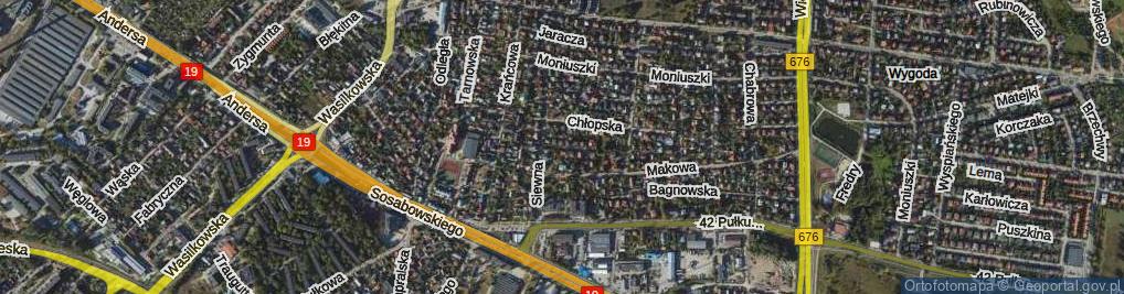 Zdjęcie satelitarne Żniwna ul.