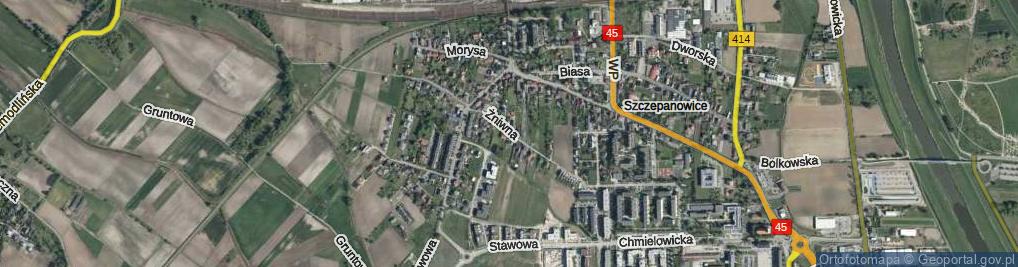 Zdjęcie satelitarne Żniwna ul.