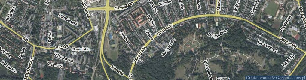Zdjęcie satelitarne Żniwna ul.