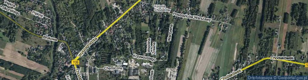 Zdjęcie satelitarne Żniwna ul.