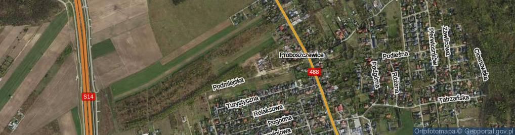 Zdjęcie satelitarne Żniwna ul.