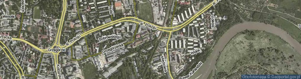 Zdjęcie satelitarne Żółtej Ciżemki ul.