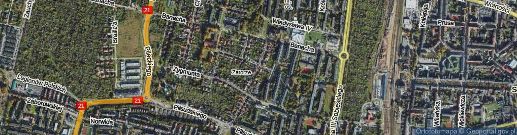 Zdjęcie satelitarne Żółkiewskiego Stanisława, hetm. ul.