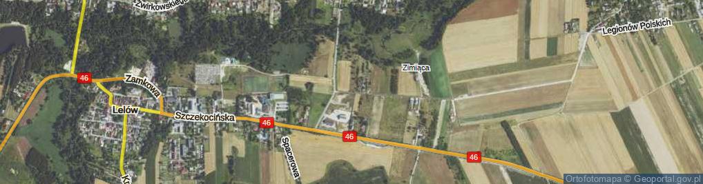 Zdjęcie satelitarne Źródlana ul.