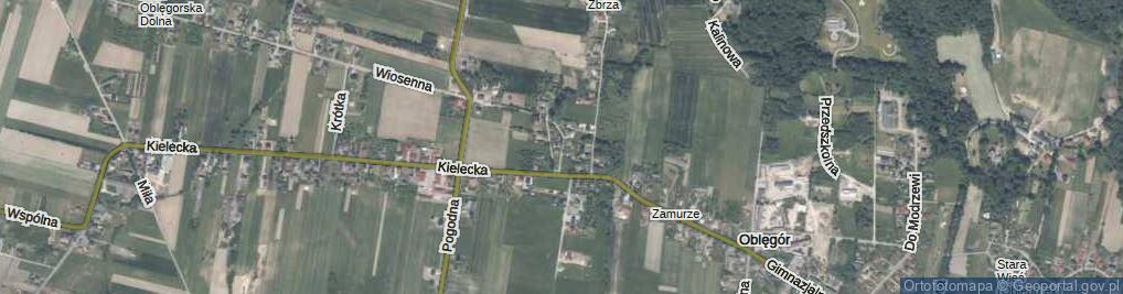 Zdjęcie satelitarne Źródłowa ul.