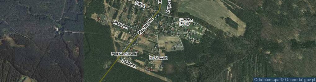 Zdjęcie satelitarne Źródlana ul.