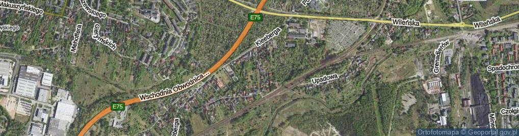 Zdjęcie satelitarne Źródlana ul.