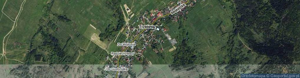 Zdjęcie satelitarne Źródlana ul.