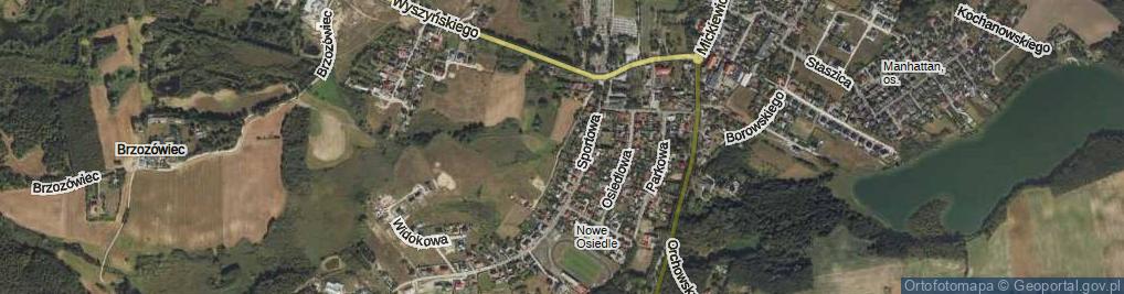 Zdjęcie satelitarne Źródełko ul.