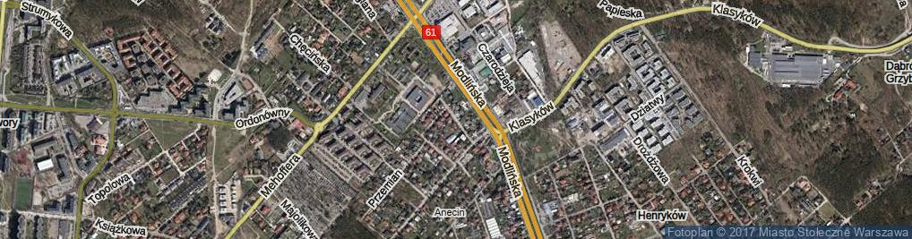 Zdjęcie satelitarne Zręby ul.