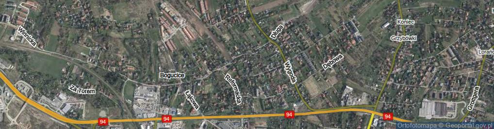 Zdjęcie satelitarne Źródlana ul.