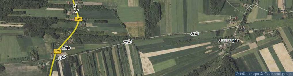 Zdjęcie satelitarne Zrąb ul.