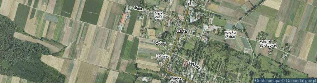 Zdjęcie satelitarne Źródłowa ul.
