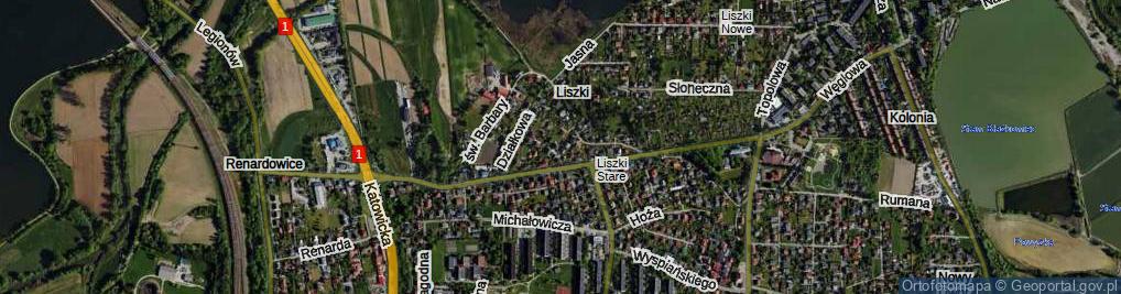 Zdjęcie satelitarne Żużlowa ul.