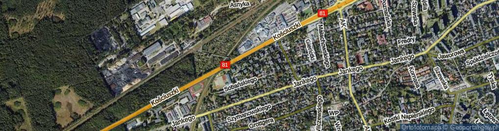 Zdjęcie satelitarne Żurawia ul.
