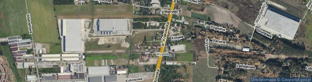 Zdjęcie satelitarne Żurawinowa ul.