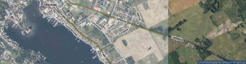 Zdjęcie satelitarne Żurawia ul.