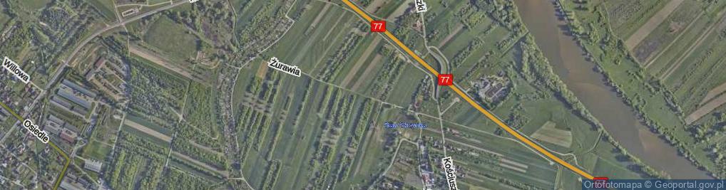 Zdjęcie satelitarne Żurawia ul.