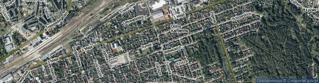 Zdjęcie satelitarne Żurawia ul.