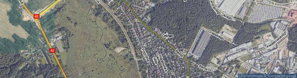 Zdjęcie satelitarne Żurawia ul.